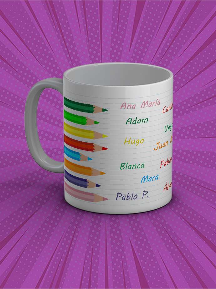 Taza profe lápices